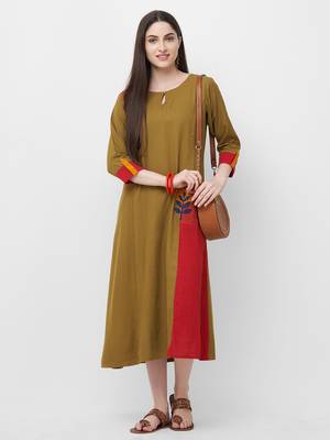 Green printed rayon ethnic-kurtis 1