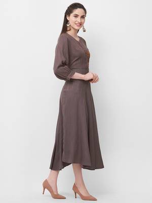 Grey printed rayon ethnic-kurtis 3