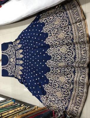 Blue embroidered santoon salwar 4