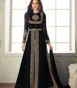 Black embroidered santoon salwar