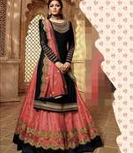 Pink embroidered santoon salwar