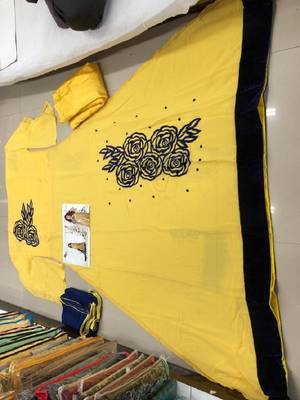 Yellow fancy santoon salwar 2