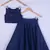 Girl Blue Cotton Silk Lahenga Choli For Kids
