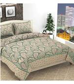 Premium quality soft touch chenille Jacquard woven heavy double bedsheet with two pillow covers.