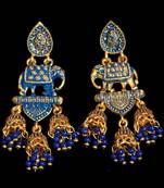 Blue Pearl Danglers-Drops