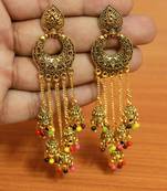 Multicolor Pearl Danglers-Drops