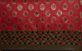 Multicolor Woven Art Silk Saree With Blouse 3