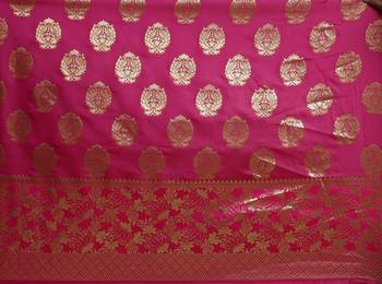 Multicolor Woven Art Silk Saree With Blouse 4