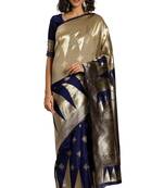 Multicolor Woven Art Silk Saree With Blouse