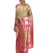 Multicolor Woven Art Silk Saree With Blouse