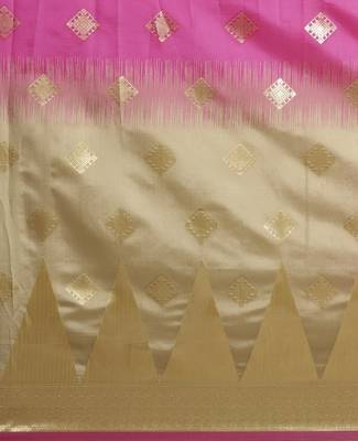 Multicolor Woven Art Silk Saree With Blouse 4