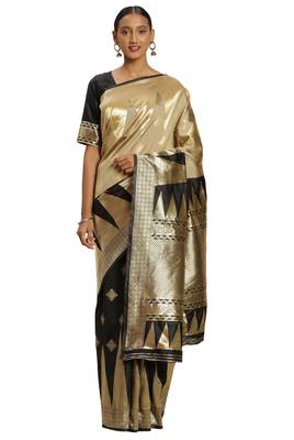 Multicolor Woven Art Silk Saree With Blouse 1