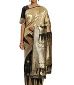 Multicolor Woven Art Silk Saree With Blouse