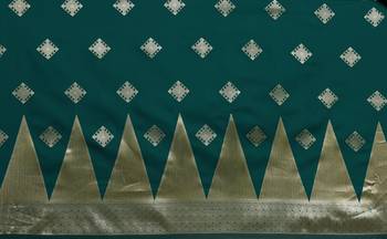 Multicolor Woven Art Silk Saree With Blouse 3