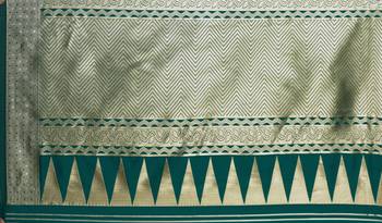 Multicolor Woven Art Silk Saree With Blouse 4