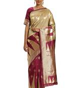 Multicolor Woven Art Silk Saree With Blouse