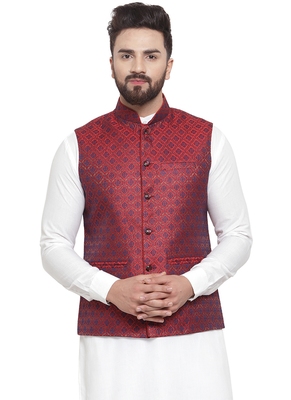 maroon modi jacket