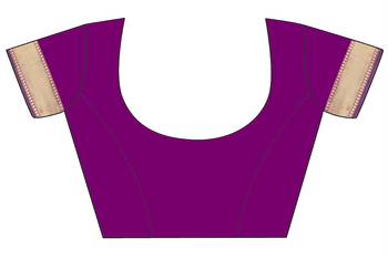 Purple Woven Art Silk Saree With Blouse 5