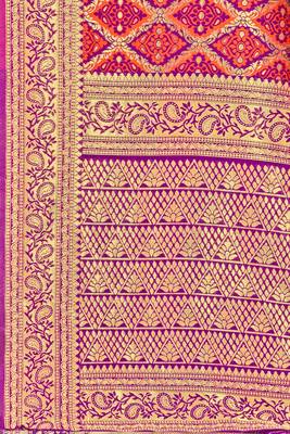 Orange Woven Art Silk Saree With Blouse 4