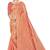 Peach Woven Art Silk Saree With Blouse