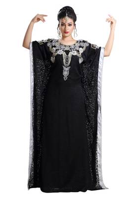 Black Hand Embroidered Braso African Kaftan 2