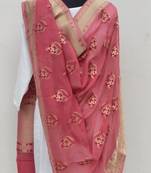 Dark Pink Georgette Dupatta