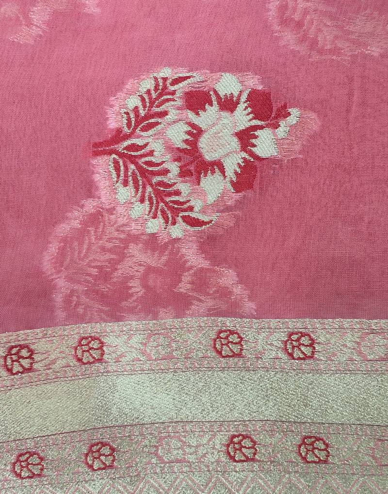 Dark Pink Georgette Dupatta