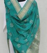 Teal Green Georgette Dupatta