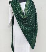 Dark Green  Viscose Dupatta