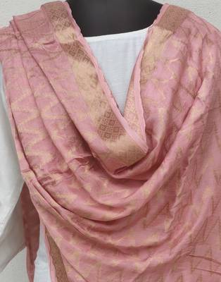 Peach  Viscose Dupatta 1
