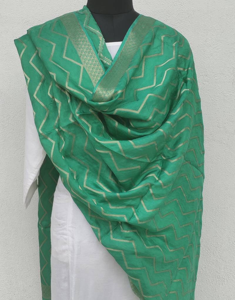 Green Viscose Dupatta