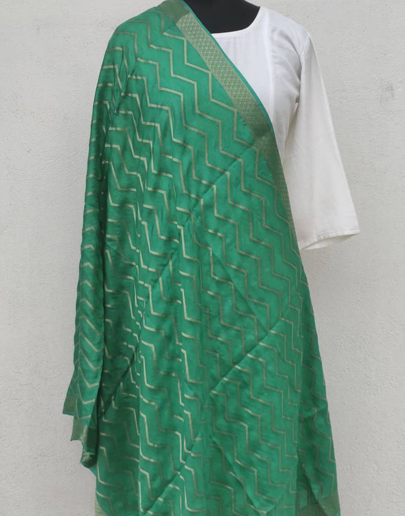 Green Viscose Dupatta
