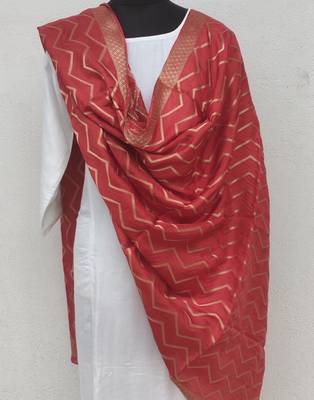 Red  Viscose Dupatta 1