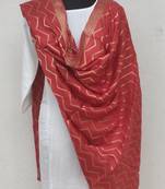 Red  Viscose Dupatta