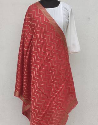 Red  Viscose Dupatta 2