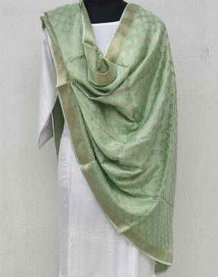 sea Green  Viscose Dupatta 1