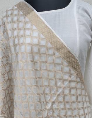 White  Viscose Dupatta 4