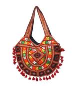 Vintage Handmade cotton Silk Embroried asian art Women Hand Bag