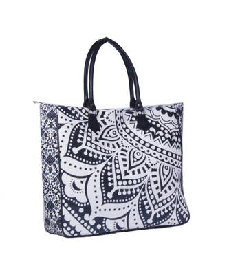 Indian Handmade cotton Black Mandala Sholder Bag 3