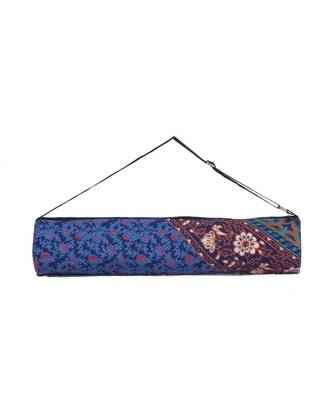 Indian Handmade cotton Blue Mandala Yoga  Bag 2
