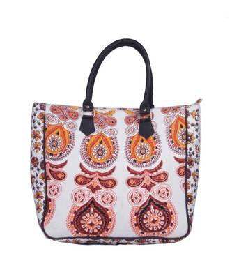 Indian Handmade cotton Brown Mandala Sholder Bag 2