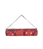 Indian Handmade cotton Orange Mandala Yoga  Bag