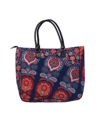 Indian Handmade cotton Purple Mandala Sholder Bag 1
