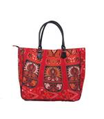 Indian Handmade cotton Red Mandala Sholder Bag