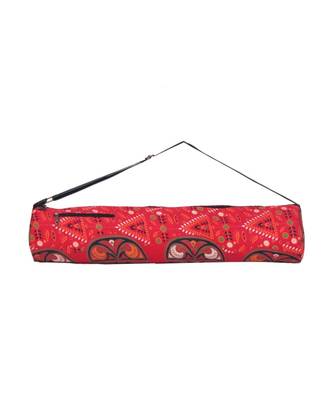 Indian Handmade cotton Red Mandala Yoga  Bag 1
