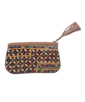 Women Multi-Colour cotton Clutch Hand Bag 1