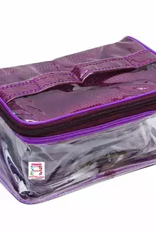 atorakushon   Net Purple Multipurpose Make Up Jewellery Organizer Set of 3