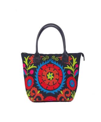 Indian Handmade cotton Red Suzani Bag 1