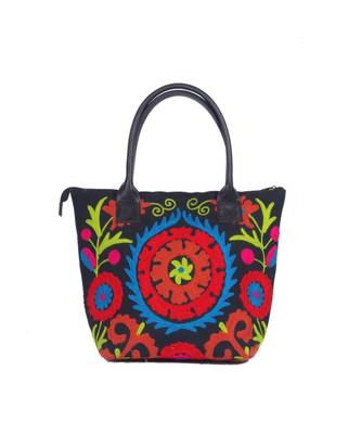 Indian Handmade cotton Red Suzani Bag 2