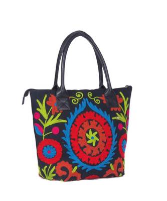 Indian Handmade cotton Red Suzani Bag 3